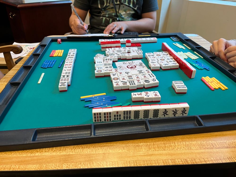 Riichi Mahjong, RNO, 13,000 point last, kamicha tsumos a haitei haneman in all last