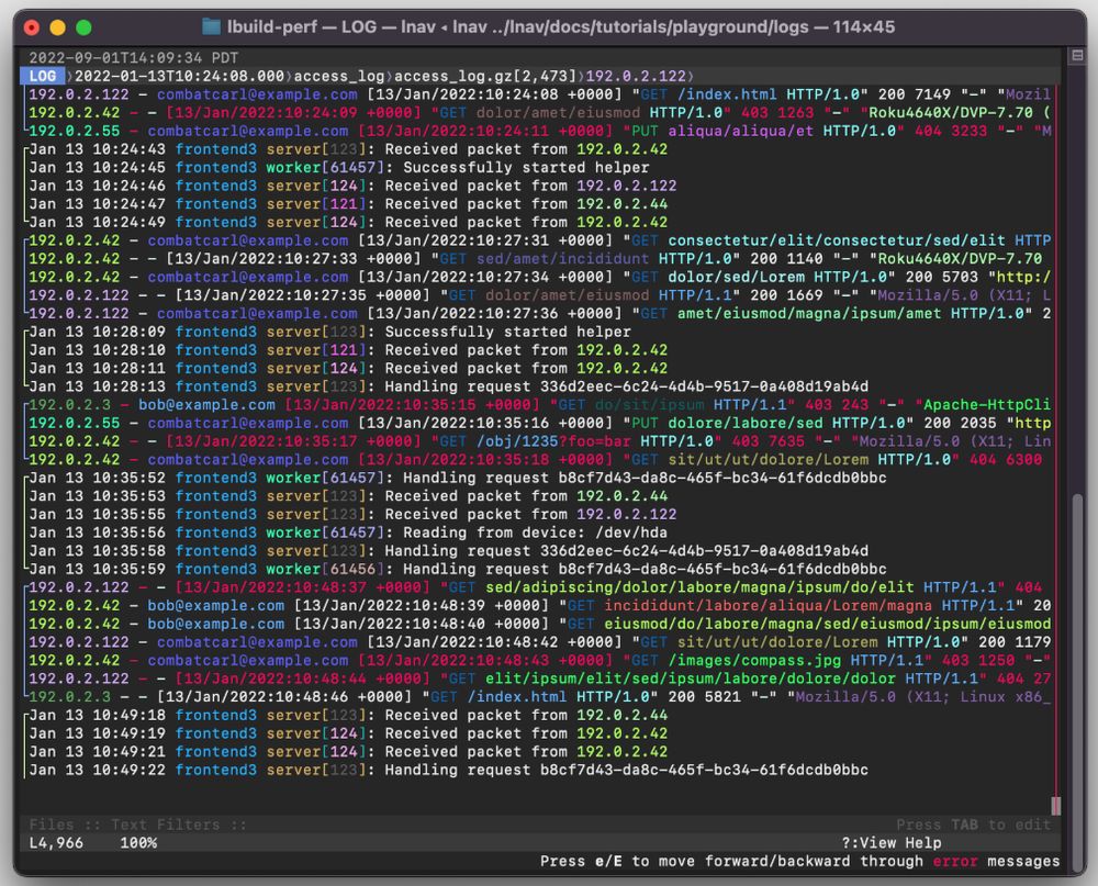 Interface lnav