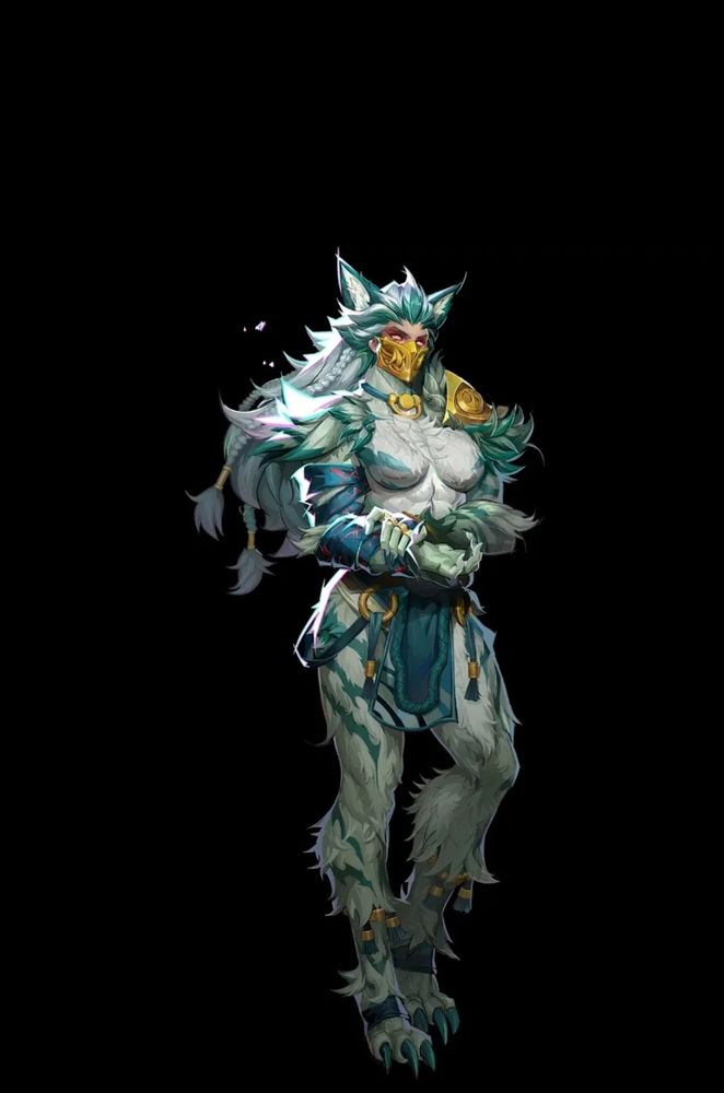 Angela from Marvel Rival in a white tiger fur suit