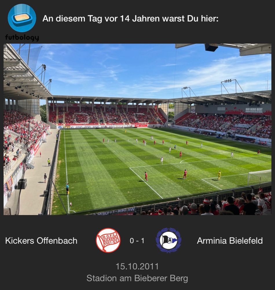 Arminia Bielefeld - Kickers Offenbach 0:1 Stadion Bieberer Berg