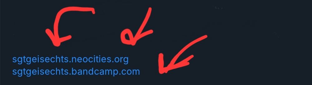 an image of a bsky bio with several arrows pointing to the links.