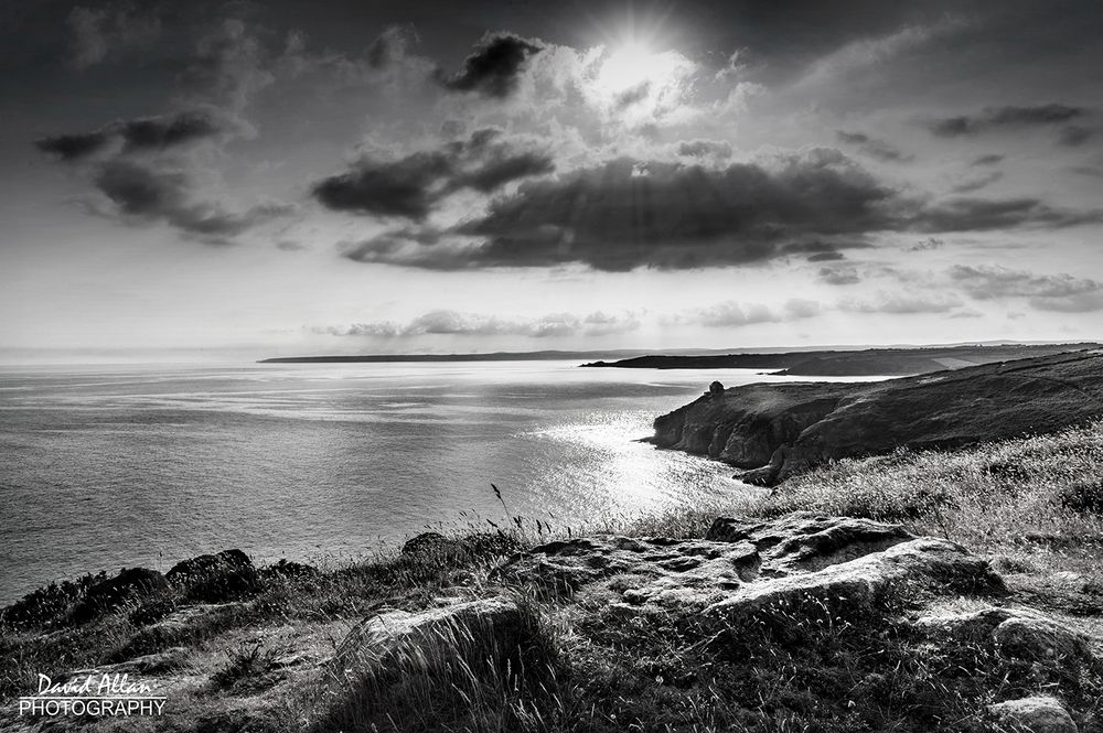 A coastal landscape captured along a stretch of the South West Coastal Path near Rinsey Head, not far from Helston in Cornwall. The original is in colour, but I thought it translated rather well as a monochrome rendition.