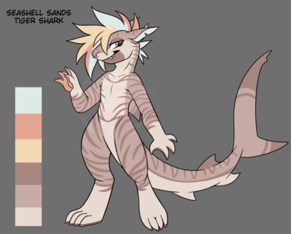 Seashell Sands Tiger Shark Adopt - Glassy's Ko-fi Shop