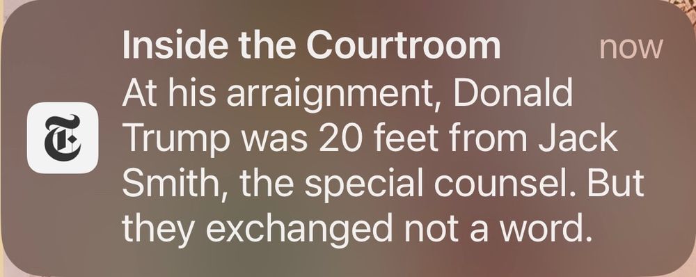 Inside the Courtroom
At his arraignment, Donald Trump was 20 feet from Jack Smith, the special counsel. But they exchanged not a word.