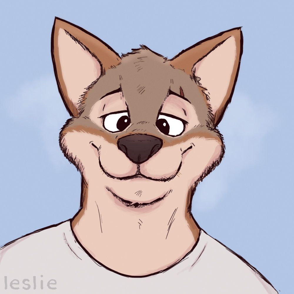 Portrait Art of Cameron from Arches VN looking towards the viewer.