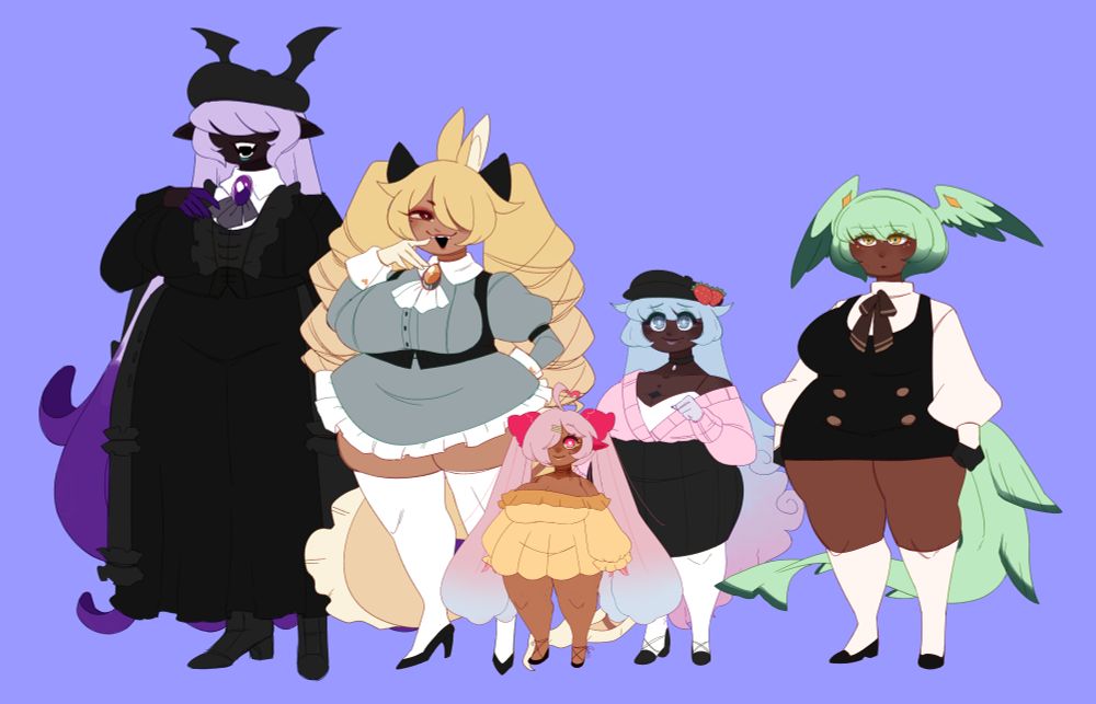 From Left to Right: Eleanor, Alice, Annabeth, Mirabella, Juno