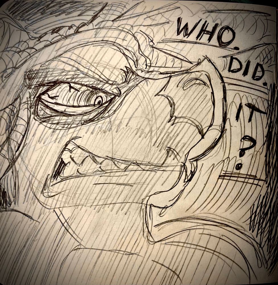 Zeal’s father grits his teeth, severely outraged by the fact that his son that he cares about so deeply has been harmed by another. He looks at his son, his eyes more bloodshot than before, and proceeds to ask a simple 3 world question, his tone of voice alleviated by his suppressed anger:

“WHO. DID. IT?”