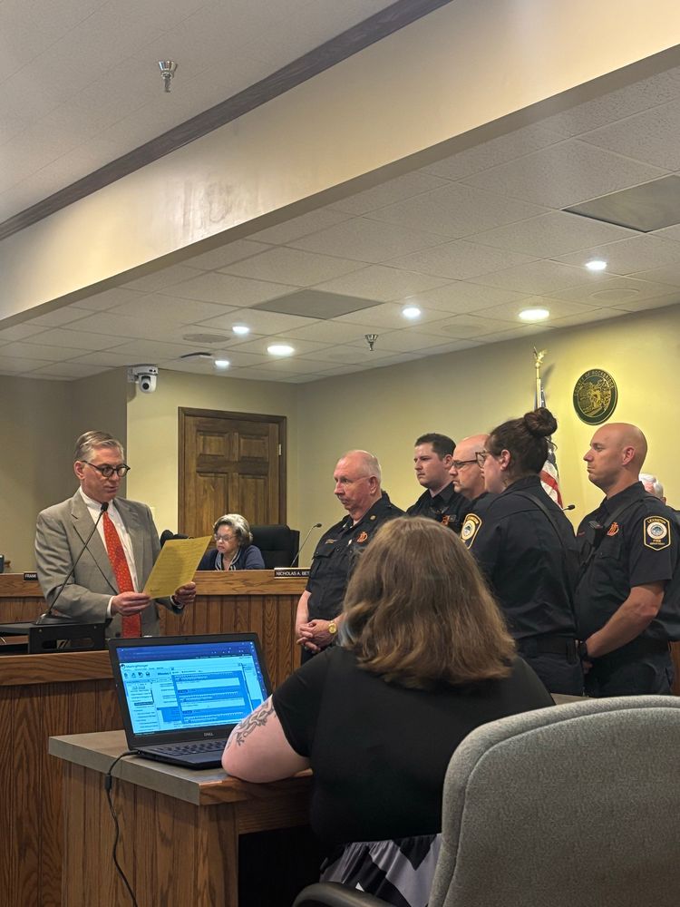Mayor Friedman recognizes local EMS workers on Thursday evening during National EMS Week.