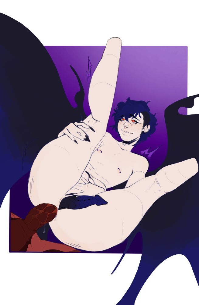 YCH (your character here) commission featuring client’s OC Darky engaging in penetrative analysis sex with OC Chandler. 