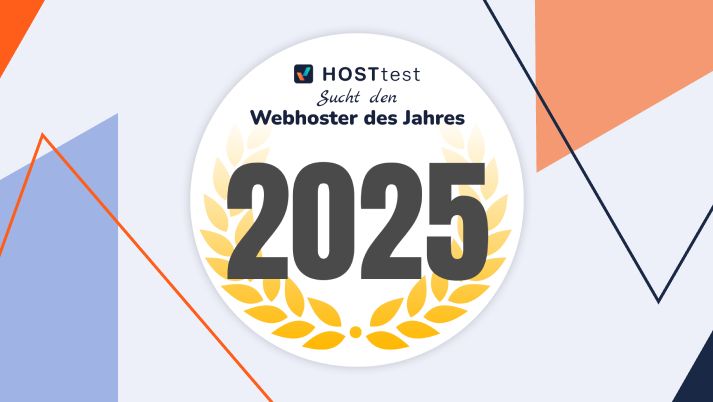 Teilnehmersiegel der Webhoster des Jahres-Wahl von Hosttest.de, bei der webgo in 8 Kategorien nominiert ist und zur Teilnahme einlädt. Teilnehmer erhalten eine Gewinnchance für ein Preis im Wert von 3400 €.