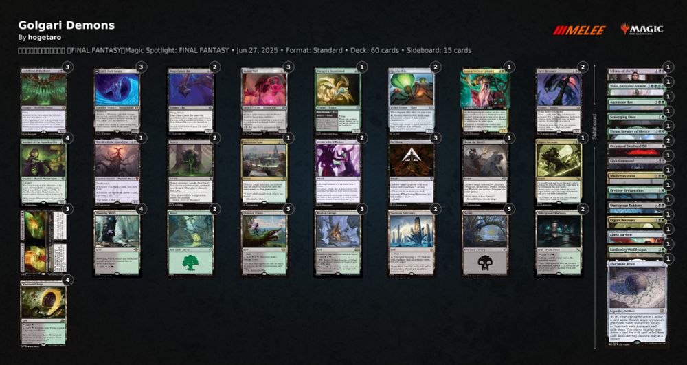 Golgari Demons decklist