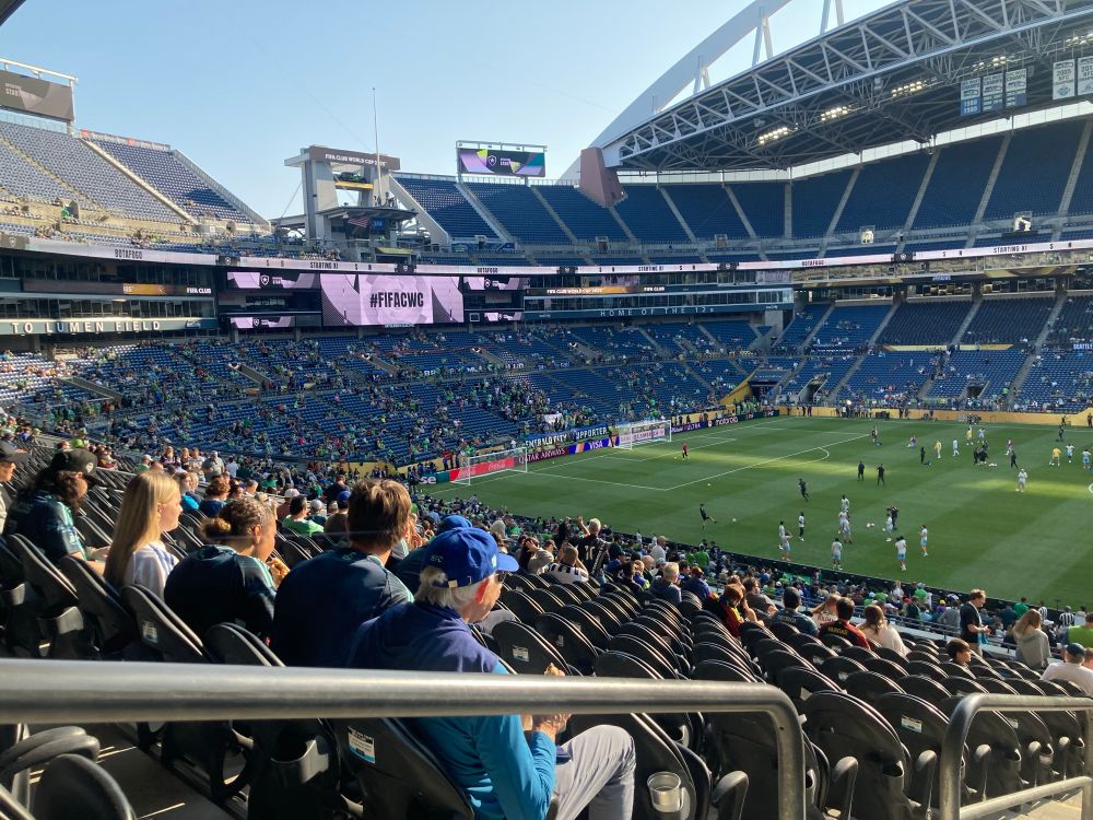 The view from CLB208 at Lumen Field