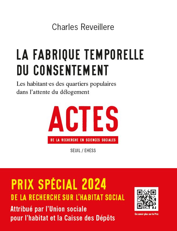 Couverture du tiré à part de l'article avec un bandeau rouge "Prix spécial 2024 de la recherche sur l'habitat social"
