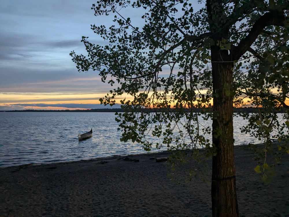 Westboro Beach, Ottawa Ontario, sunset 04 September 2015