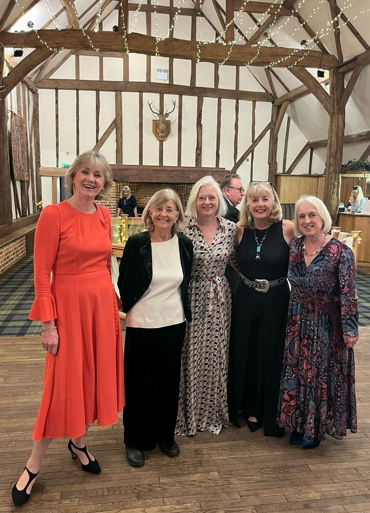 Part of the Lower Basildon Team at a fundraising dinner, posing for a photo