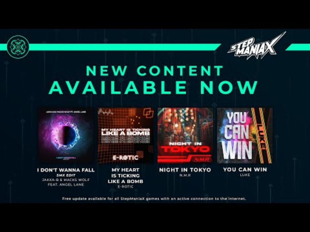 StepManiaX Content Update #59 - 4 New Songs!