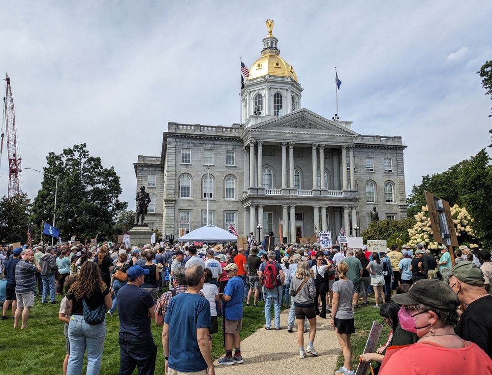 Workers Over Billionaires, Labor Day rally Concord, New Hampshire Capitol.
