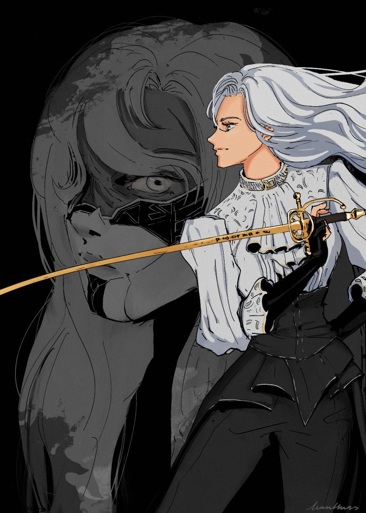 Alicia / Maelle from Clair Obscur: Expedition 33 by Sandfall Interactive. Fanart in anime style, drawing / illustration in Procreate