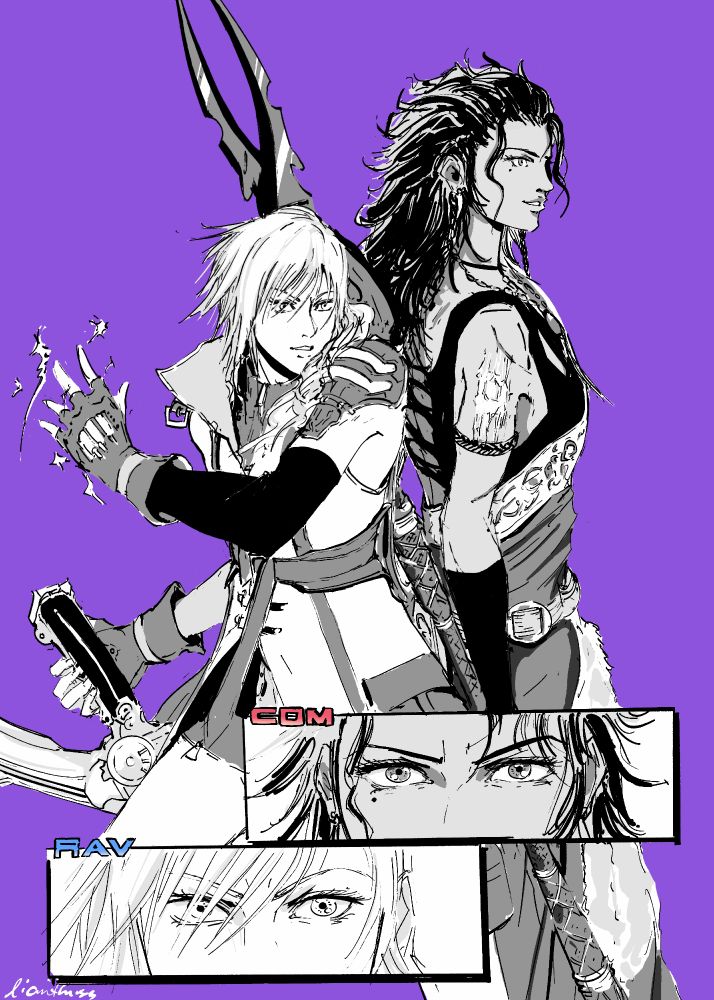 Oerba Yun Fang, Claire Lightning Farron, Final Fantasy XIII / 13 fanart, art, drawing, illustration Procreate, Square Enix