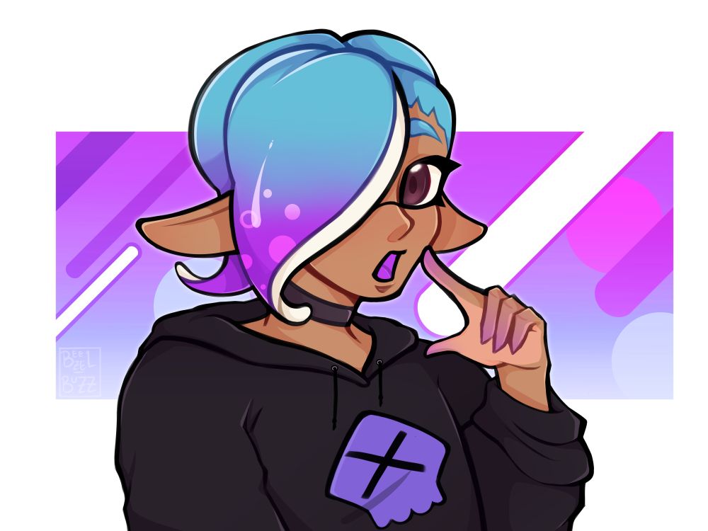 Bust render of @annoyingcatenby 's character, Storm.