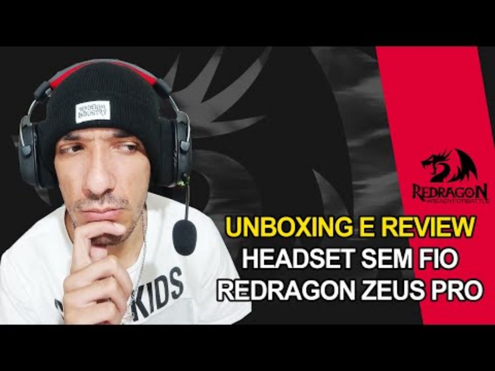 UNBOXING e REVIEW: Headset REDRAGON Zeus Pro Sem Fio!