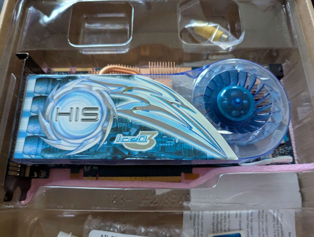 an HIS Radeon HD 3870 IceQ3 in its packaging.