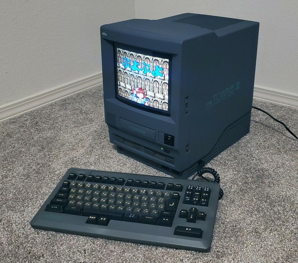 tis actually an FM Towns II, running Puyo Puyo.