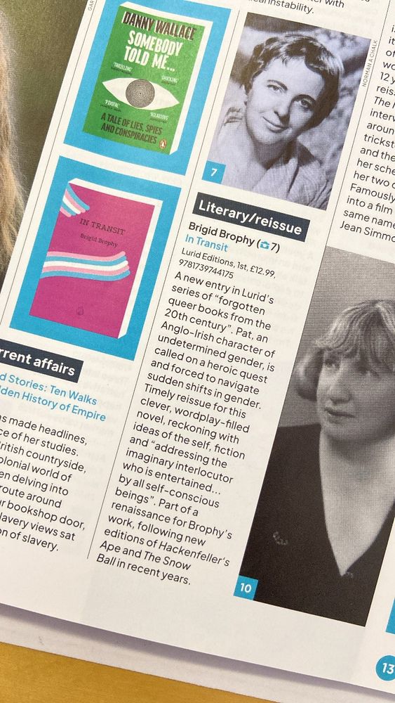 Titles not to miss in May, description of In Transit, photo of cover and author