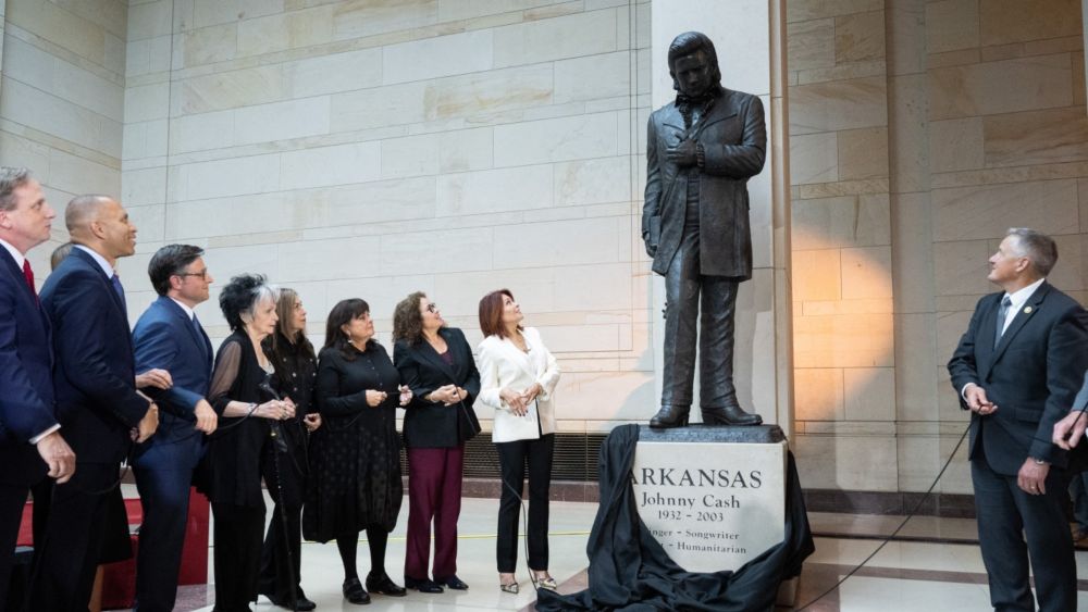 US Capitol statue of Johnny Cash depicts Arkansas's history and progress