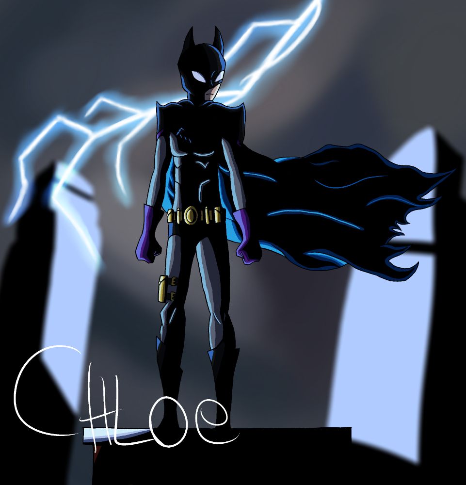 Batman Year One suit from my DC universe, Earth-103, referencing the Batman Animated Series opening 