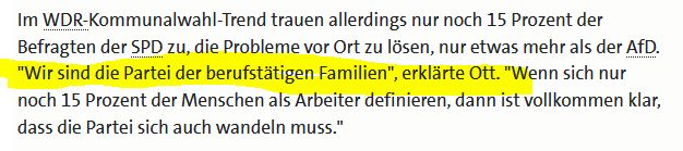 Im WDR-Kommunalwahl-Trend trauen allerdings nur noch 15 Prozent der Befragten der SPD zu, die Probleme vor Ort zu lösen, nur etwas mehr als der AfD. 