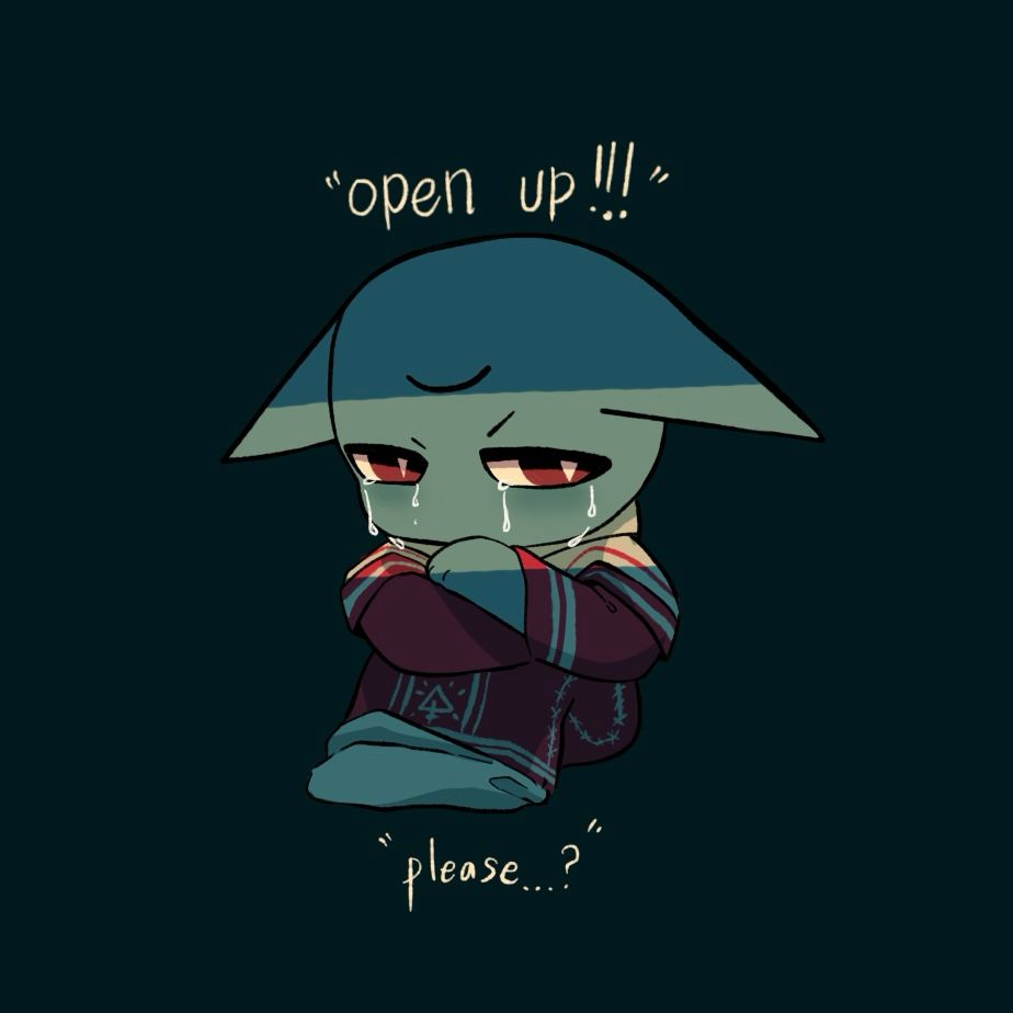 "Open up!!! ... please...?"