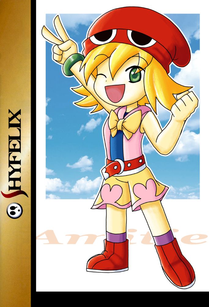 Amitie on the Puyo Puyo SUN artstyle
