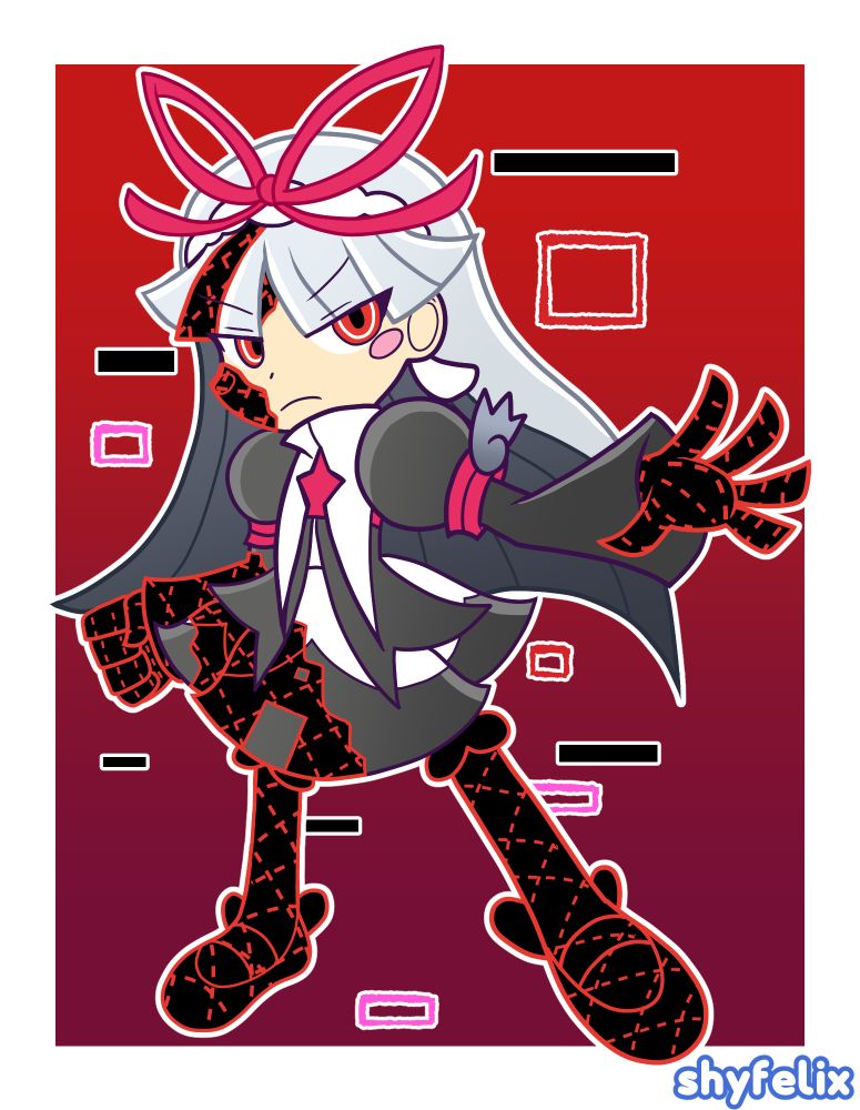 Feli from Puyo Puyo but themed as Sage from Sonic Frontiers