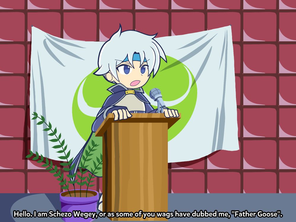 Homer Badman episode fragment but with Schezo from Puyo Puyo