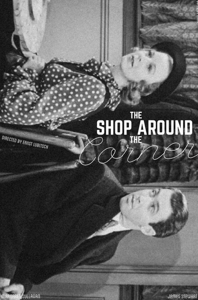 Movie poster for The Shop Around the Corner (1940) with James Stewart and Margaret Sullivan