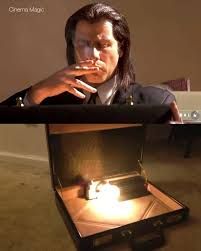 pulp fiction briefcase and its just a fucking light-bulb dude that's all it was you're supposed to speculate it was his magic soul or like a golden uranium rod, fuck you you son of a bitch 
