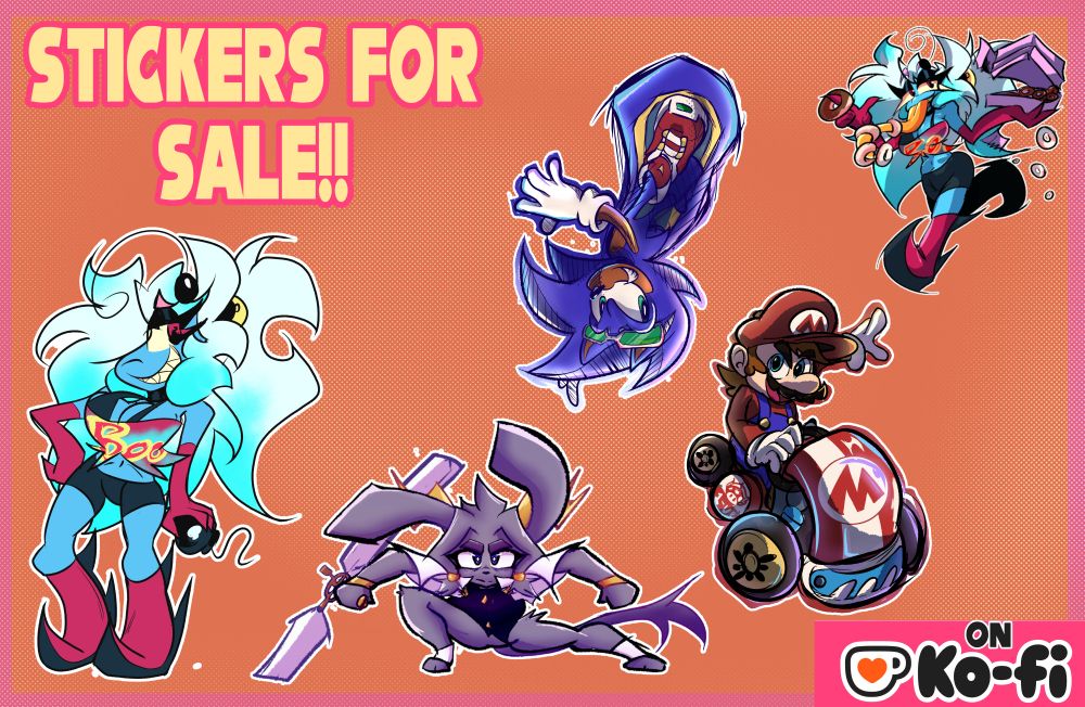 New Stickers in my Ko-fi Shop!