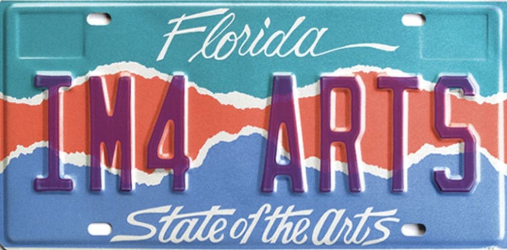 Florida State of the Arts license plate