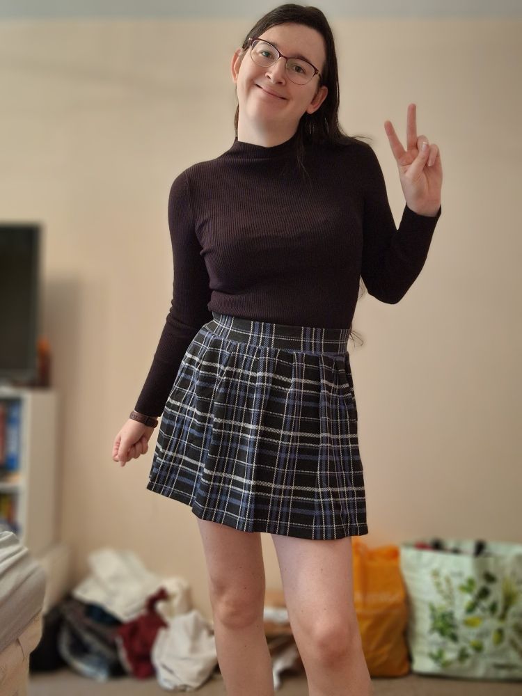 Short plaid skirt outlet era