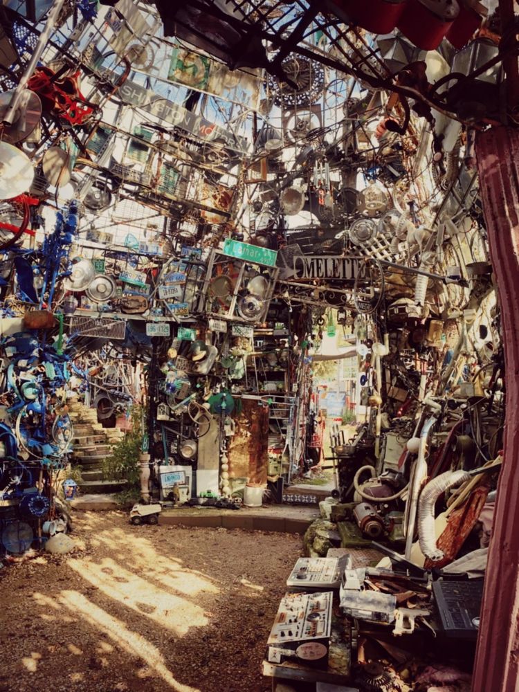 my silly little dream, you might say, is to have my very own cathedral of junk one day...