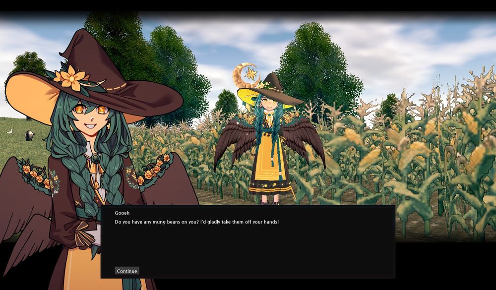 a mockup mabinogi screenshot if my character had a npc portrait