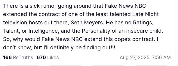 DonOld Trump secreted: 
