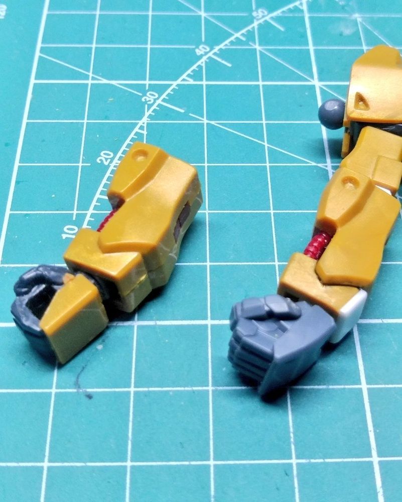 袖口の延長、拳の変更