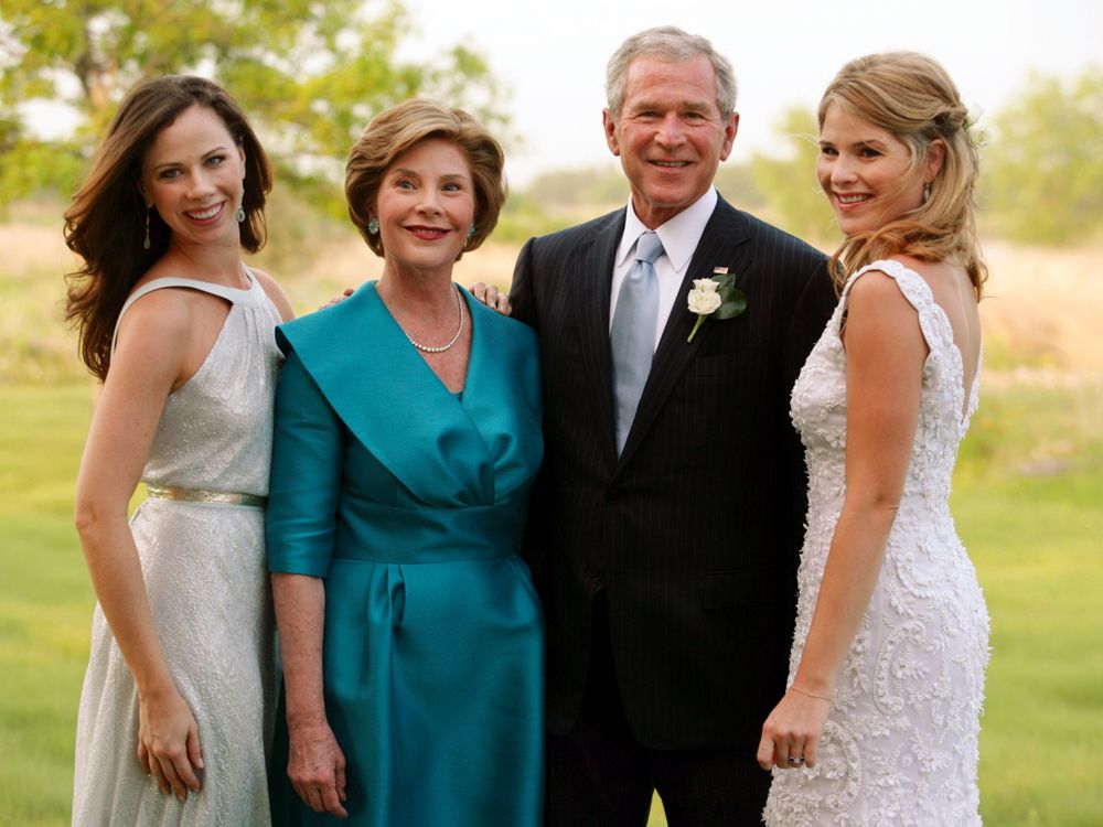 George W Bush family portrait 