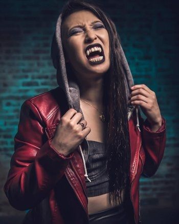 Erika Ishii as her character Annabelle