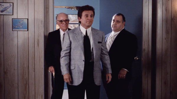 Joe Pesci entering the basement in Goodfellas (1990).