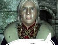 Image of Emperor Uriel Septum from the videogame Oblivion, with a little cut off speech bubble at the bottom to imply it's something he'd say