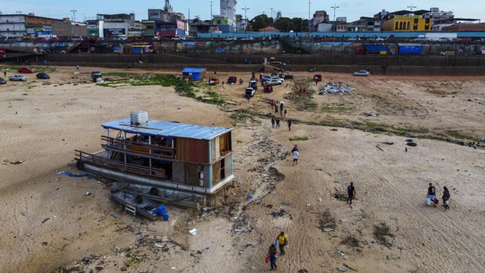 Dürre lässt Amazonas-Nebenfluss austrocknen