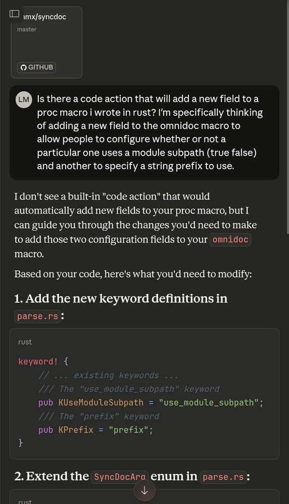 Requesting a "code action" and Claude just gives instructions for individual edits